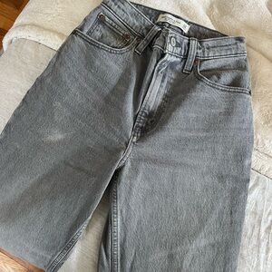 Abercrombie 90s straight ultra high rise Gray Jeans